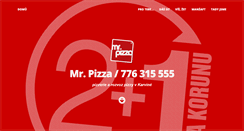 Desktop Screenshot of mr-pizza.cz