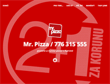 Tablet Screenshot of mr-pizza.cz